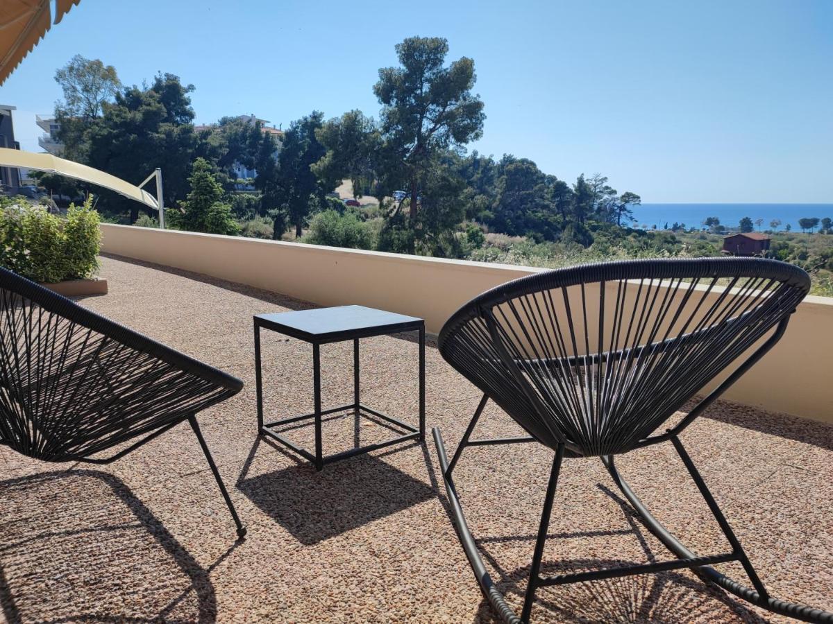 Theasis 4 Luxury Studio With Sea View Neos Marmaras Buitenkant foto
